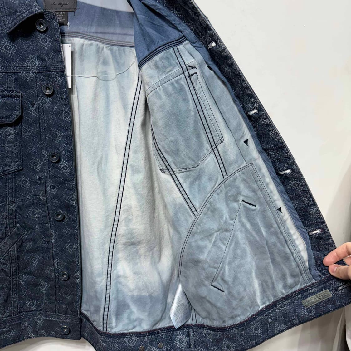 90s 게스 다이아몬드 데님 자켓 상품이미지6