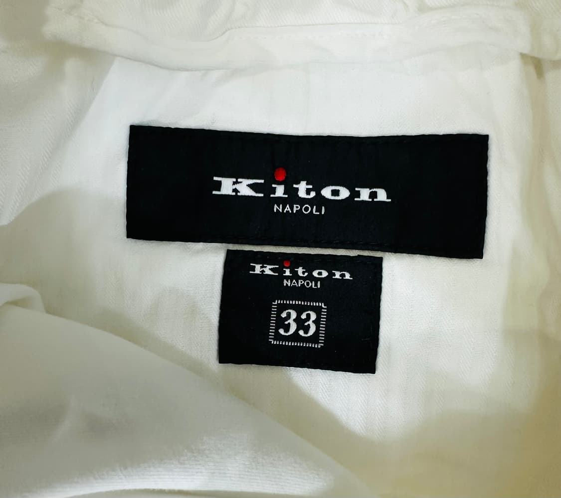 키톤 나폴리 드로스트링 화이트 팬츠 상품이미지4