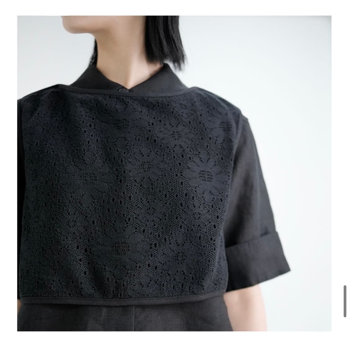 유노이아 Macrame Crop Vest 베스트 상품이미지2