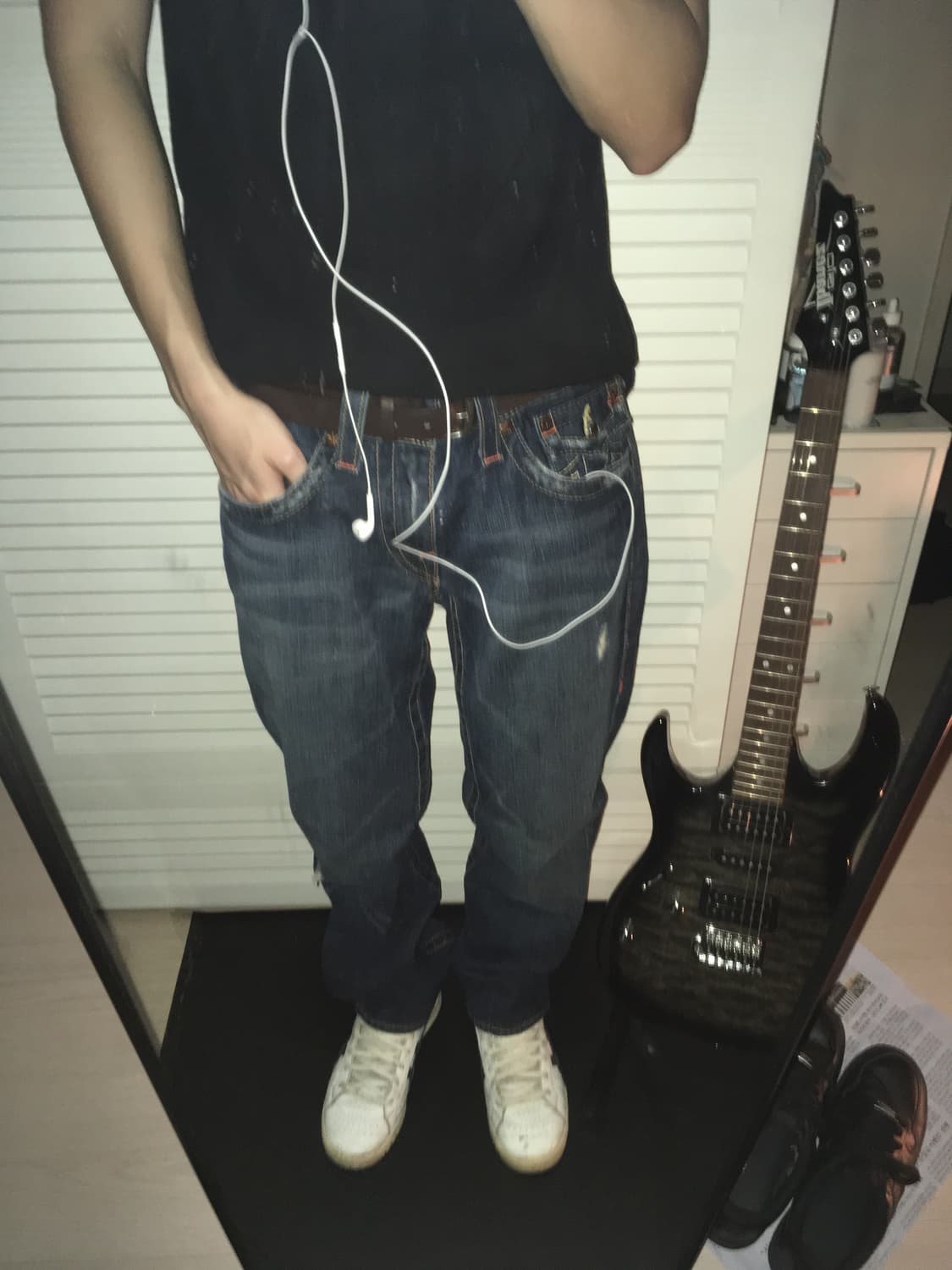 트루릴리전 조이 워싱 부츠컷 데님 y2k 상품이미지1