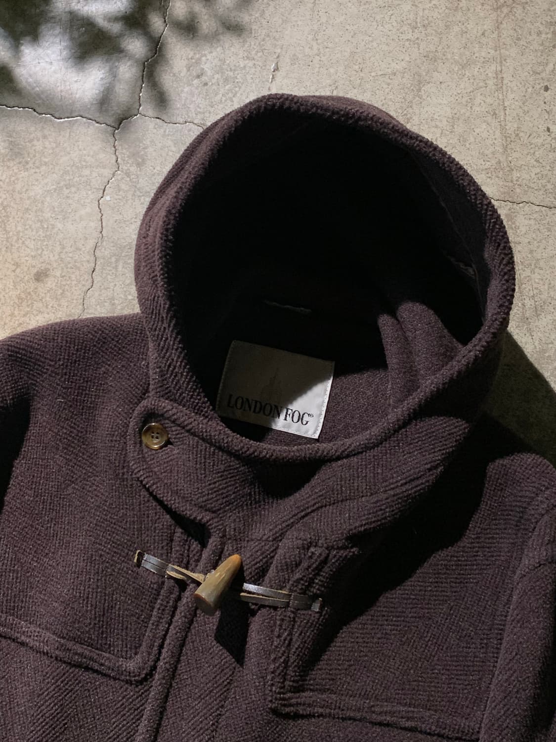 90s 런던 포그 컷파일 울 더플코트 브라운 상품이미지3