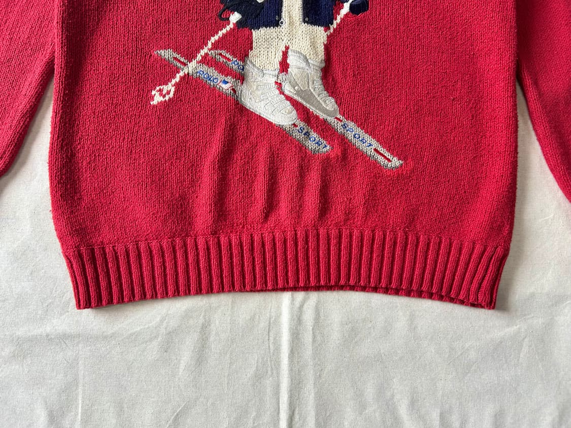 90s Ralph Lauren Polo Sport 폴로베어 스웨터 상품이미지5