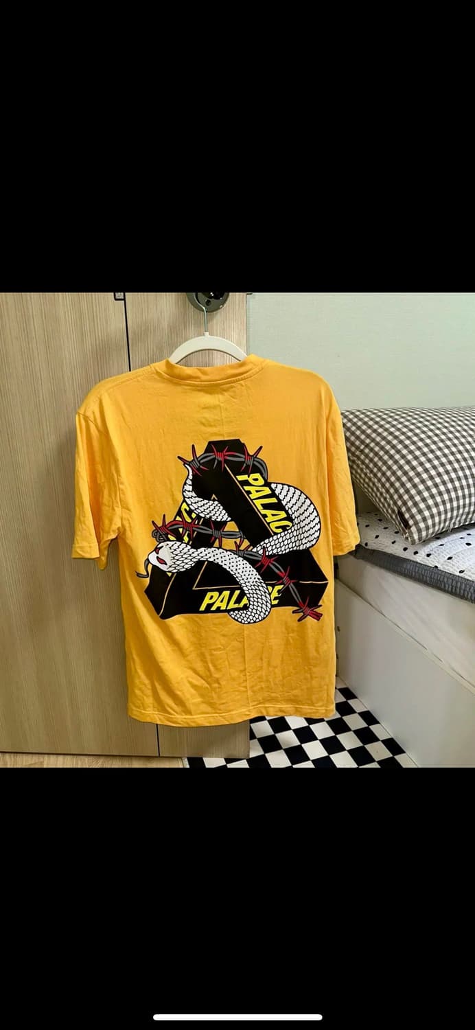 PALACE 팔라스 헤쉬 밋 프레쉬 뱀 반팔 머스타드 옐로우 S 상품이미지5