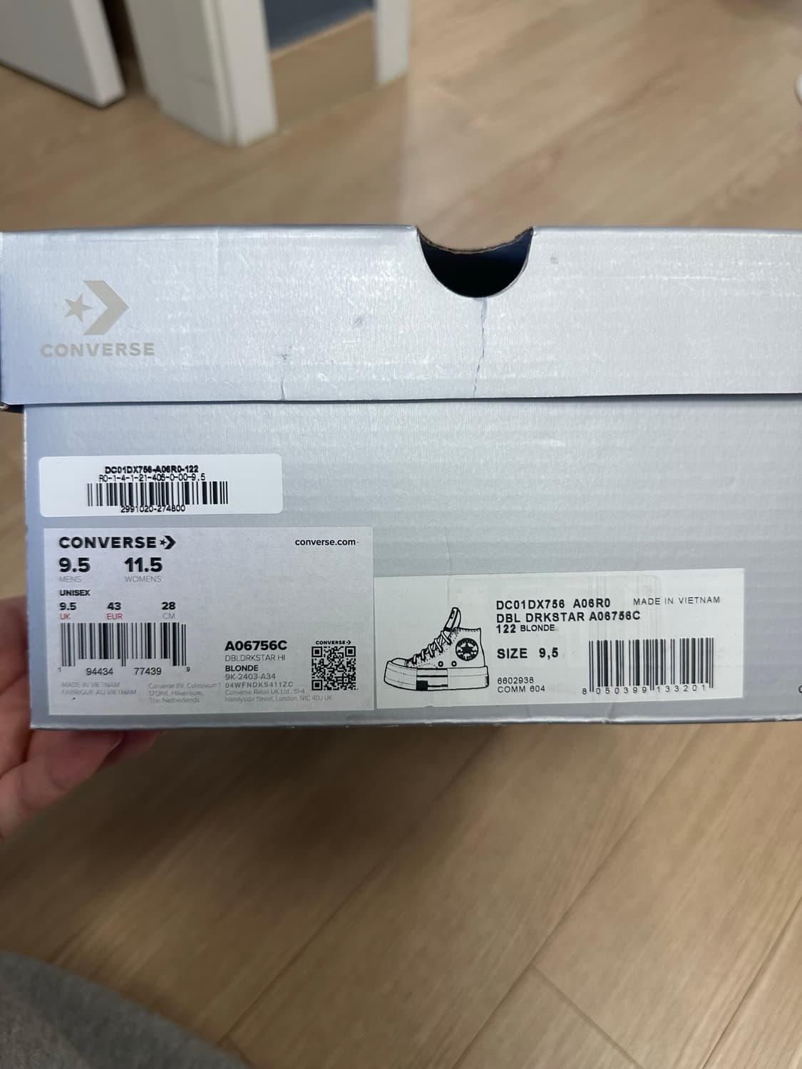 컨버스 다크쉐도우 더블 다크스타 오버다이 척 70 하이 블론드 새상품 2 상품이미지2