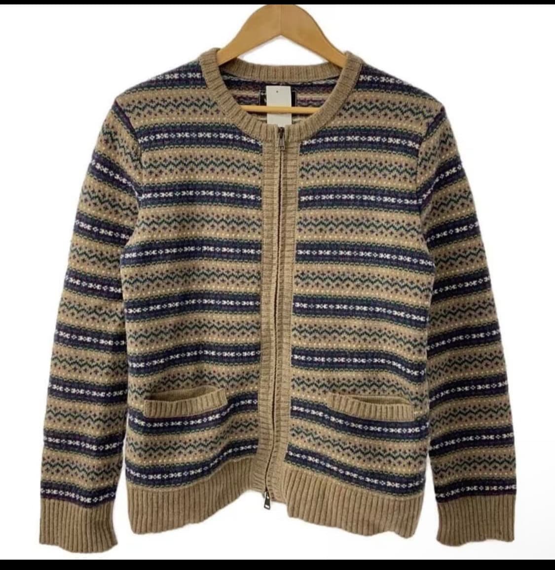 넘버나인 페어아일 니트 가디건  상품이미지1