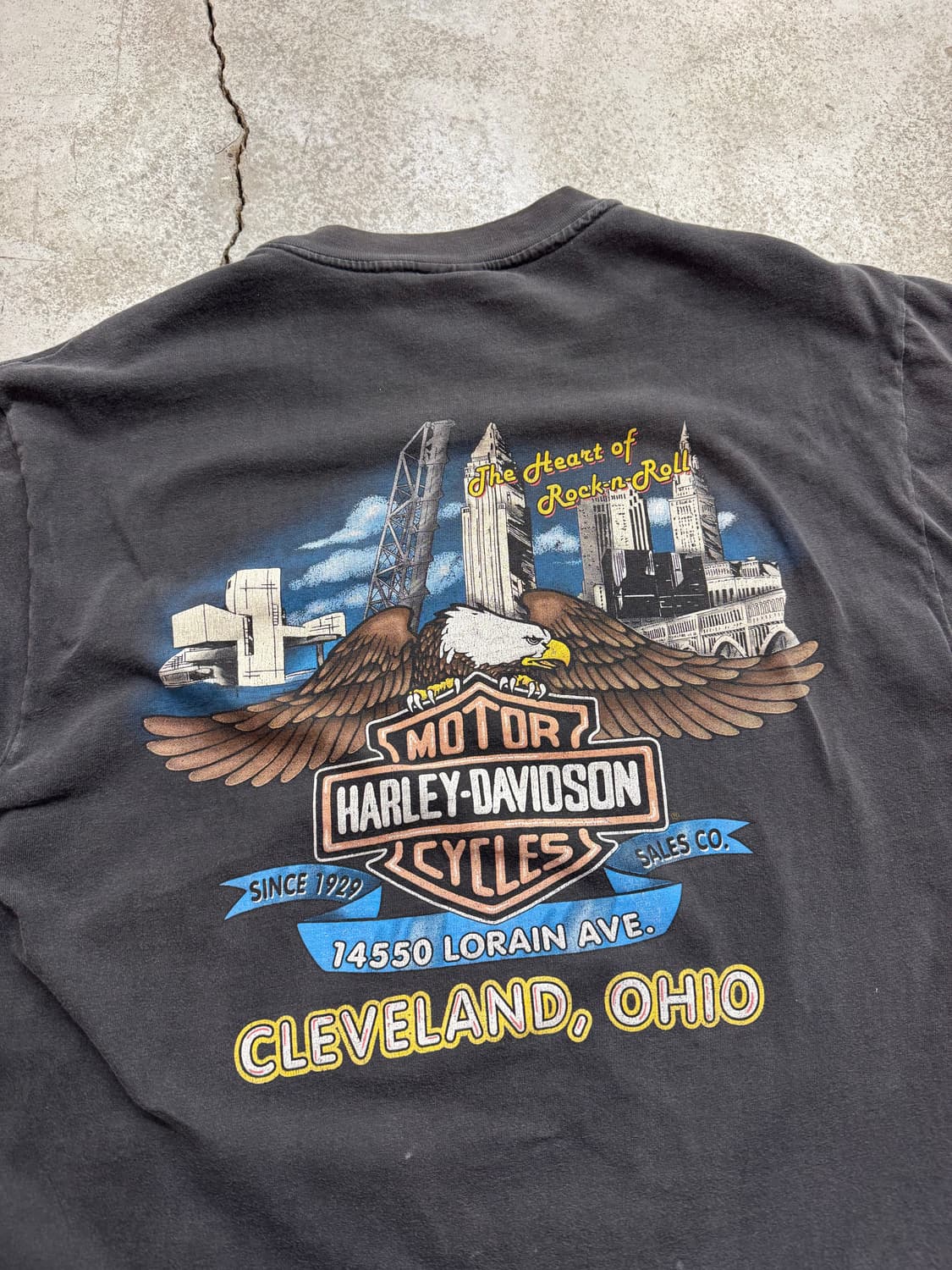 90s할리데이비슨 울프 반팔티 상품이미지7