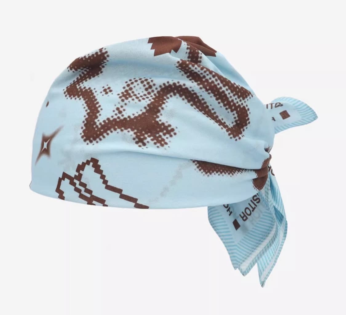 [새상품]도트 고양이 반나다 스카프 스카이블루 상품이미지5