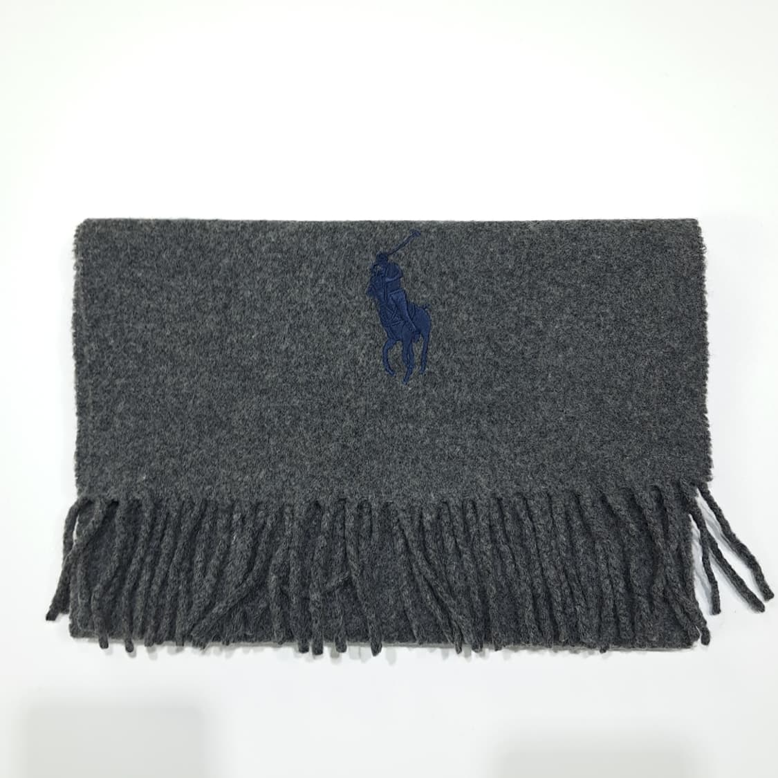 MX506 폴로 00s 이태리판 램스울 빅포니 차콜 머플러 목도리 상품이미지7