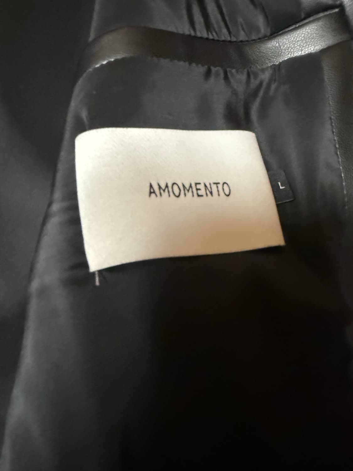 아모멘토 VEGAN LEATHER BLOUSON 상품이미지3