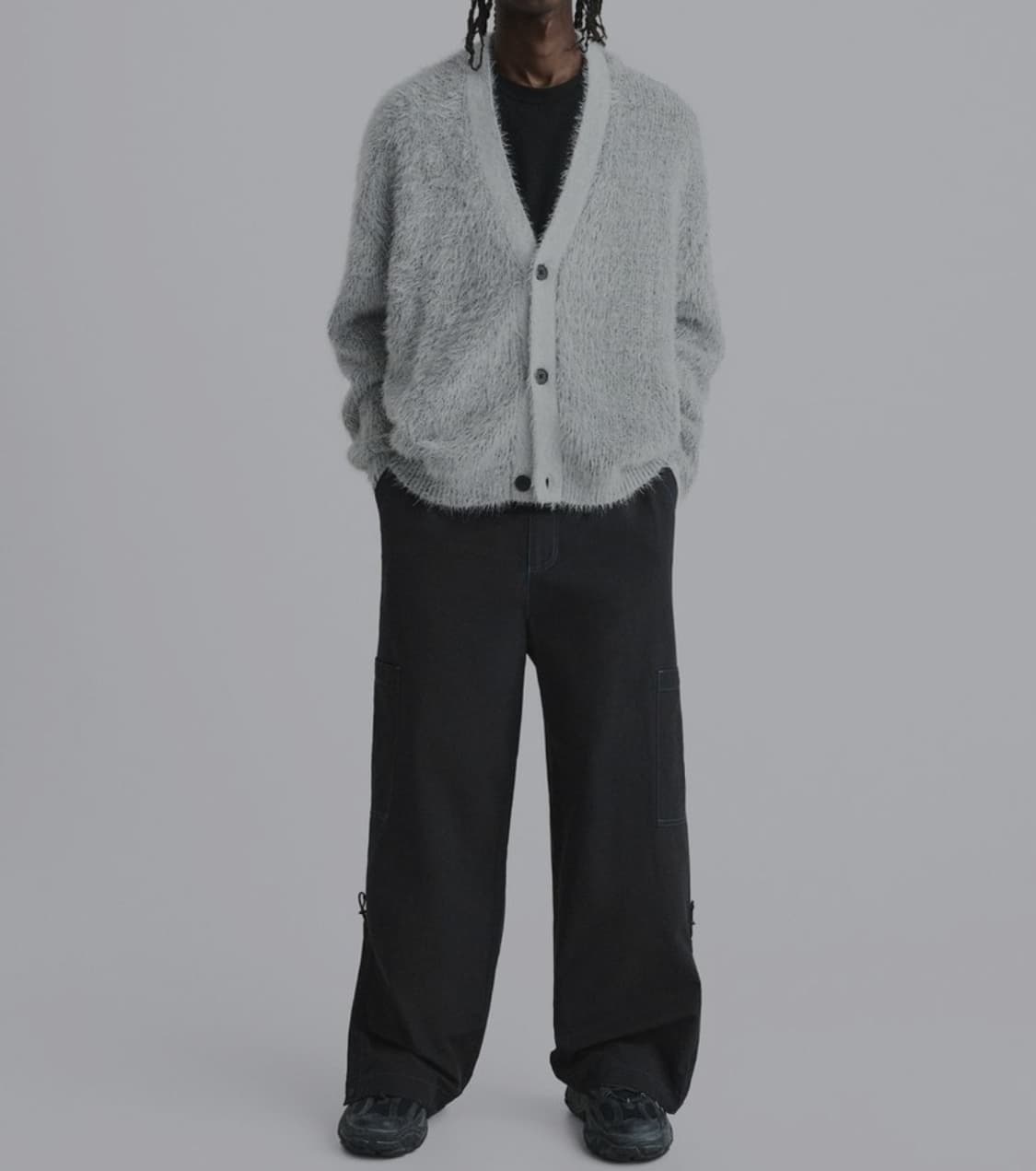 자라 퍼 오버핏 가디건 M _ 남성 상품이미지1