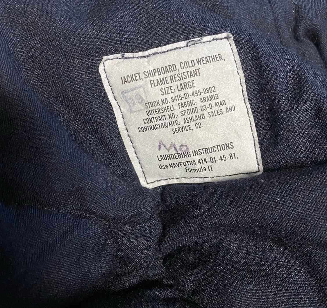 [L] 00s usn 미해군 shipboard 쉽보드 자켓 상품이미지3