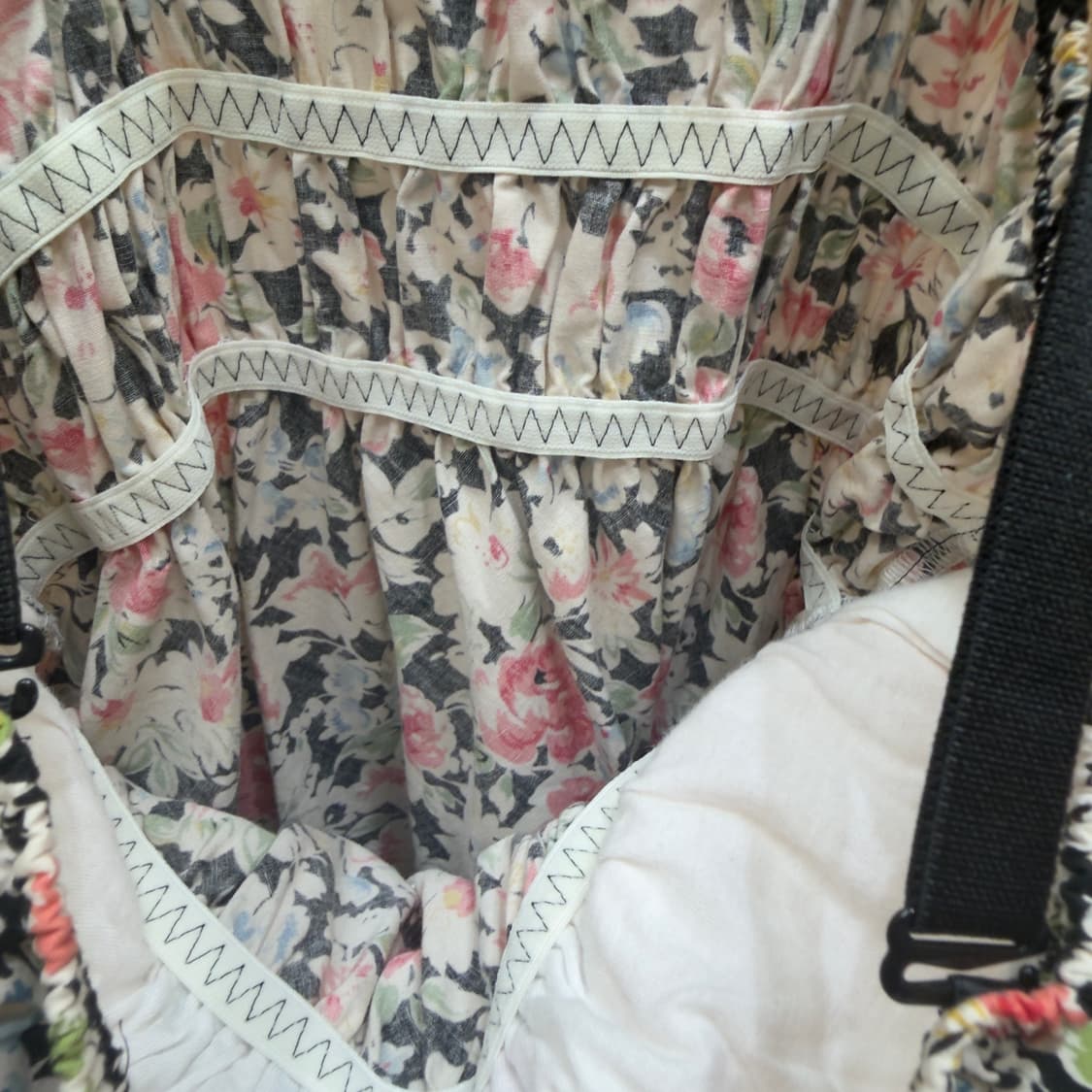 운나나쿨 빈티지 플라워 뷔스티에 브라탑  상품이미지3