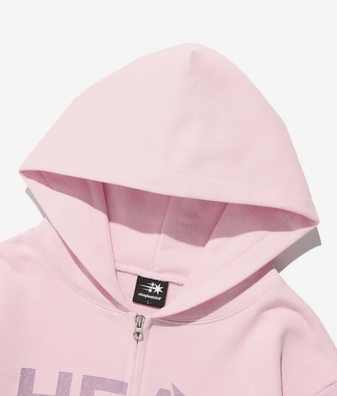 나이트고스트클럽 HEAVEN HOODIE ZIP UP_PINK 상품이미지2