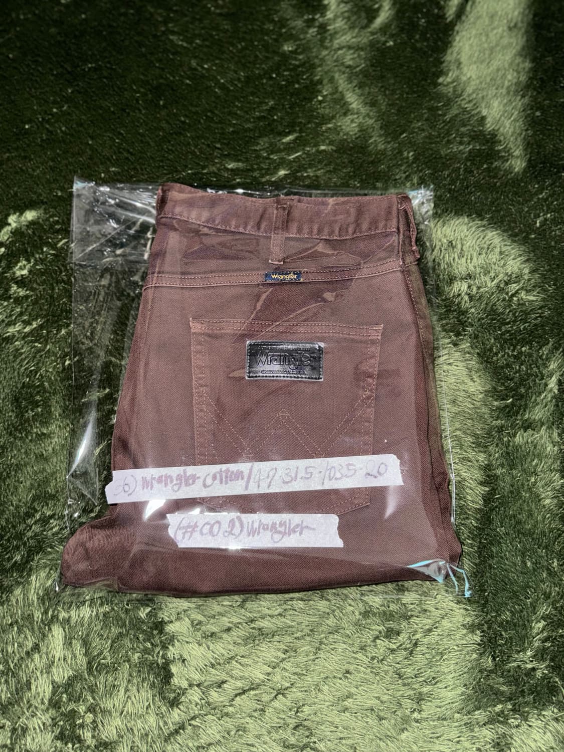 [36] WRANGLER 랭글러 재팬 워시드 코튼 팬츠 브라운 상품이미지10