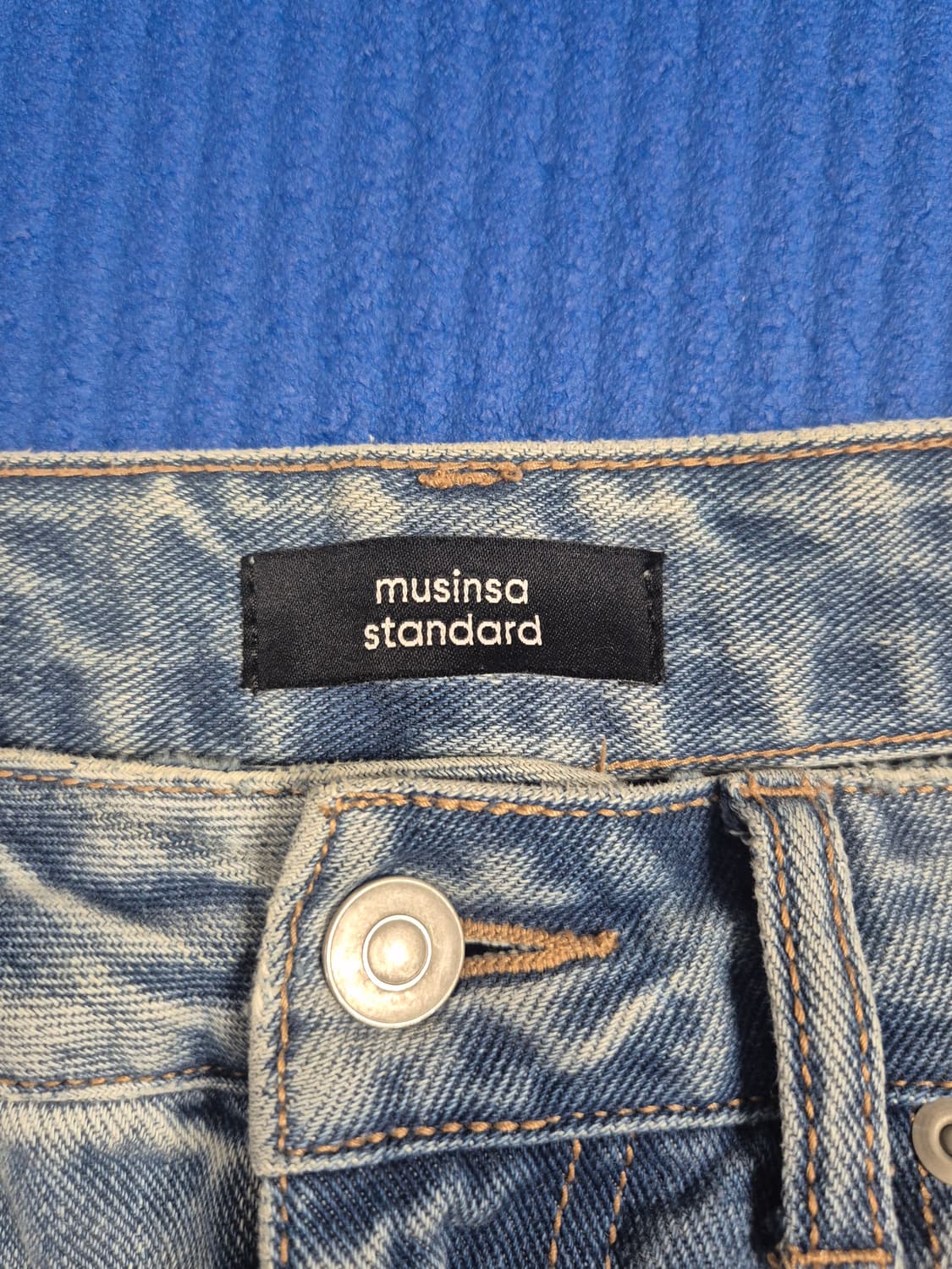 무신사 연청 세미와이드 데님 30-31인치 상품이미지8