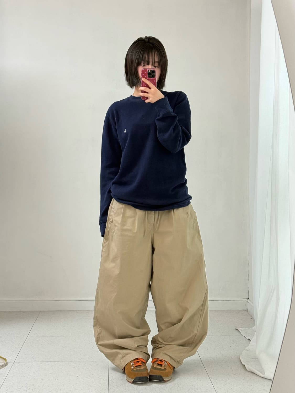 나이키 베이지 와이드 팬츠 상품이미지5