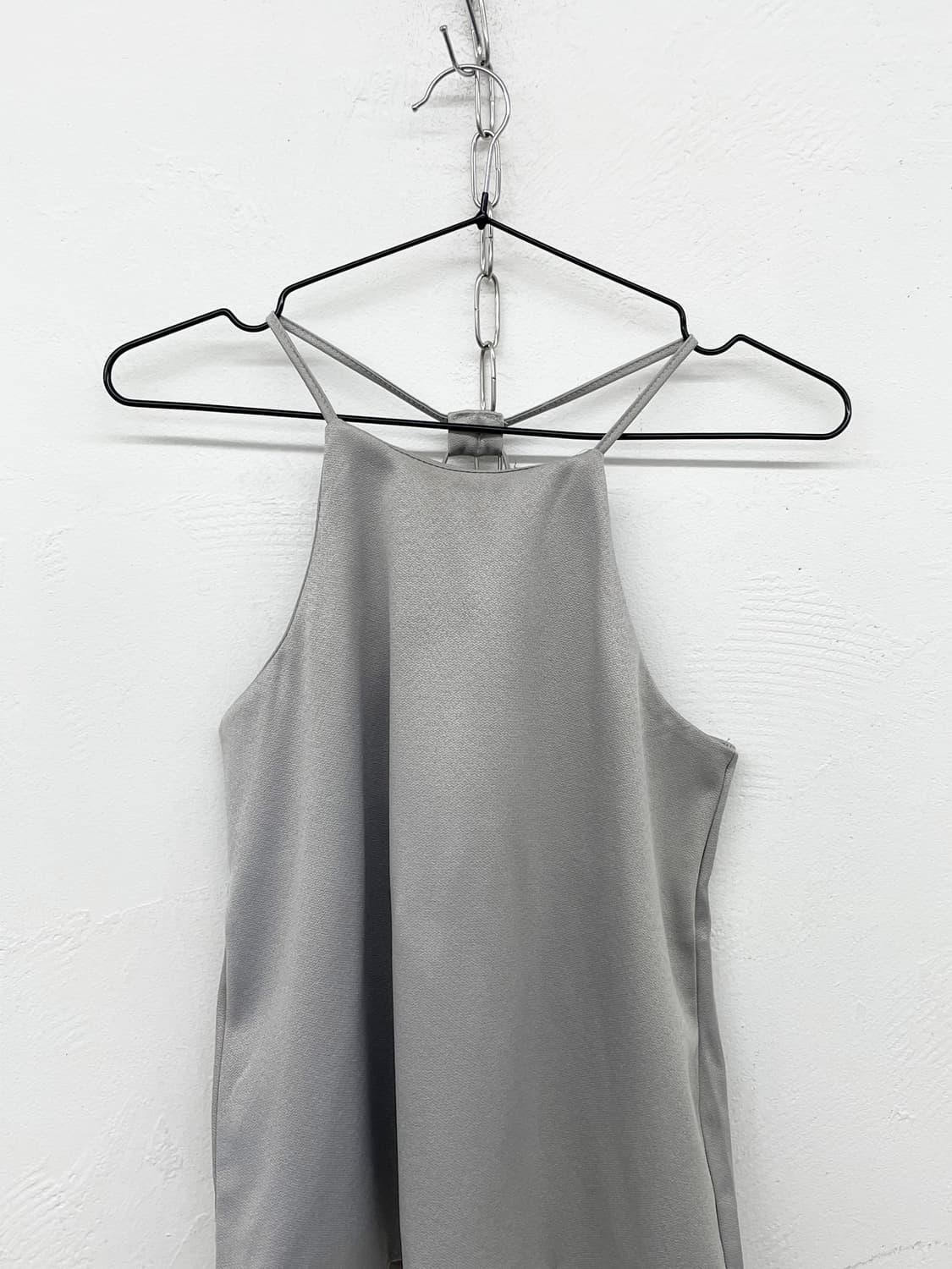 실버 새틴 홀터 슬립 쇠맛 상품이미지6