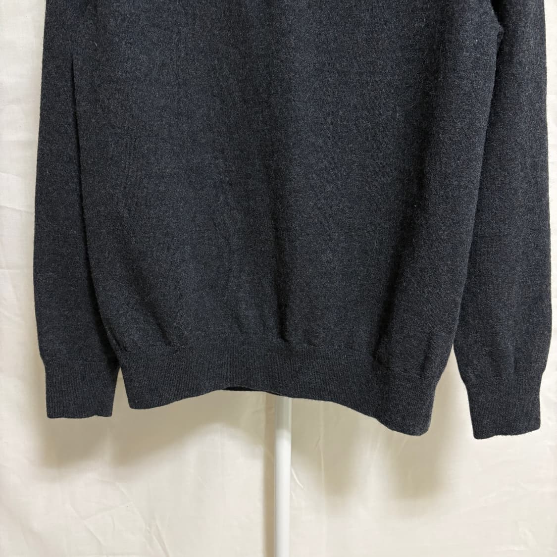 브룩스브라더스 클래식 울 카라 니트 / 차콜, L 상품이미지3