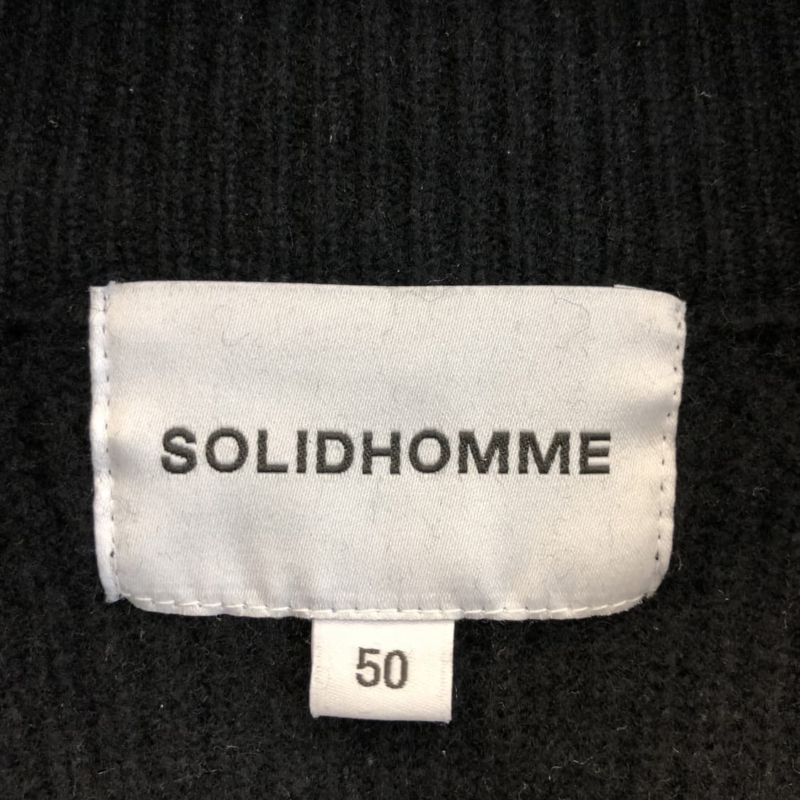 솔리드옴므 우영미 오버 블랙 니트가디건 50  상품이미지5