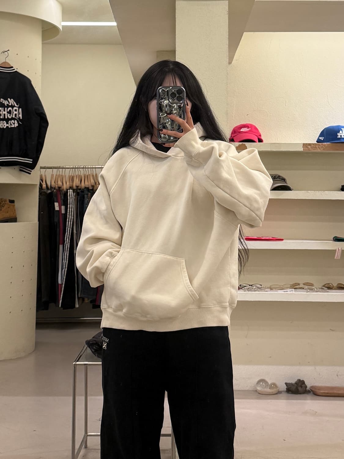 피어오브갓 에센셜 후드티 크림 U1479 상품이미지1