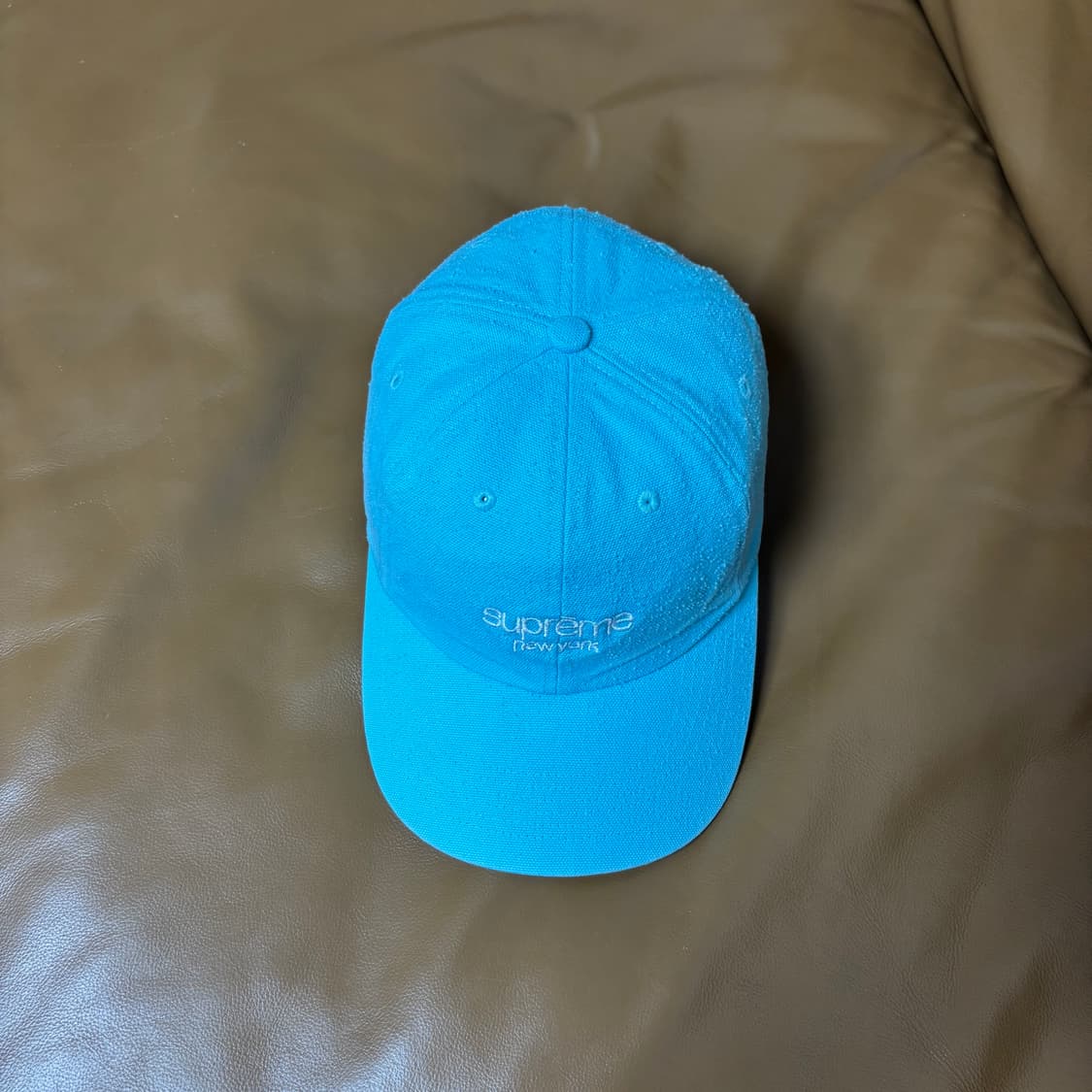 Supreme 슈프림 클래식 로고 워시드 민트 6패널 볼캡 모자 상품이미지5