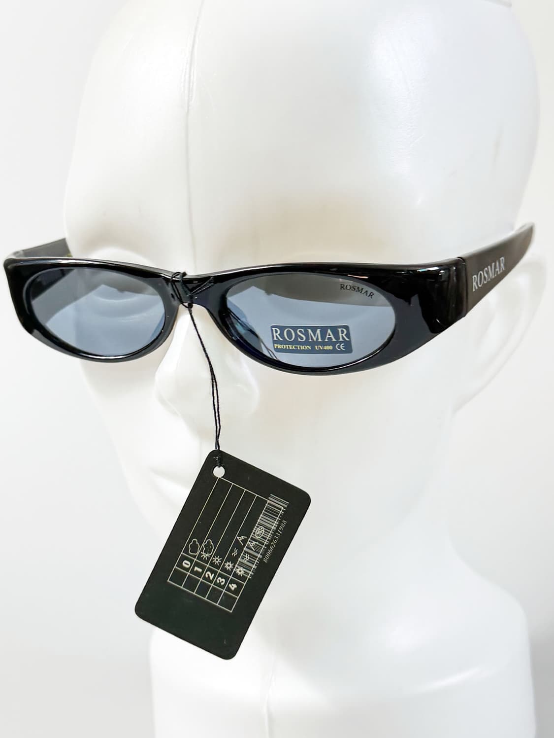 90s ROSMAR 블랙 랩어라운드 프레임 빈티지 선글라스 상품이미지8