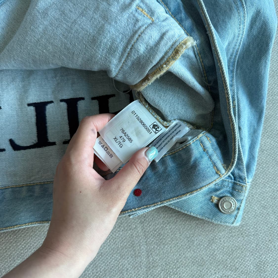 타미힐피거 빅로고 데님자켓 상품이미지5
