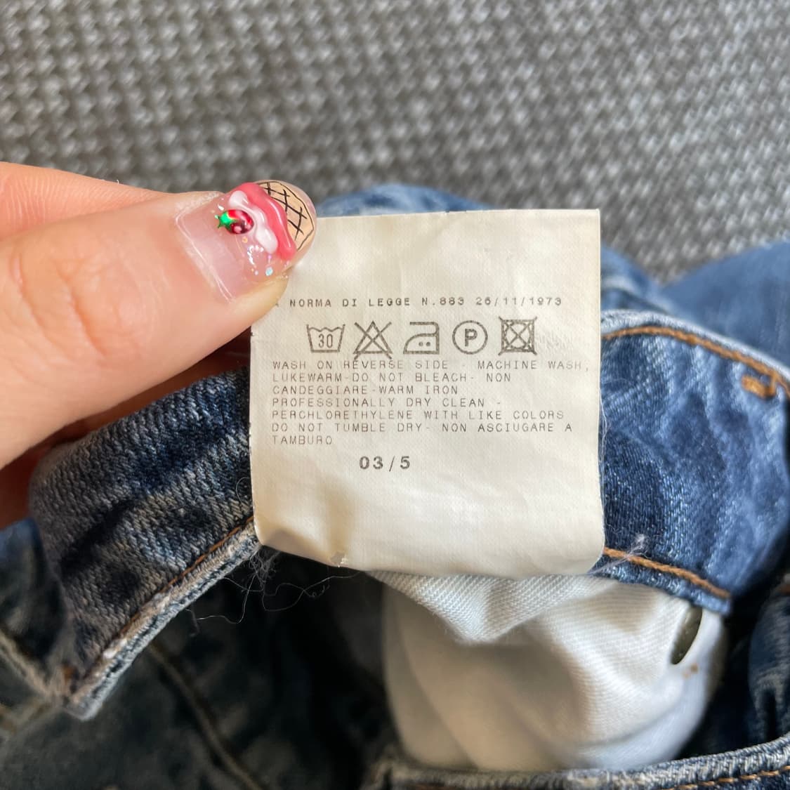 (30) JPN 이태리 워싱 데님 팬츠 상품이미지7