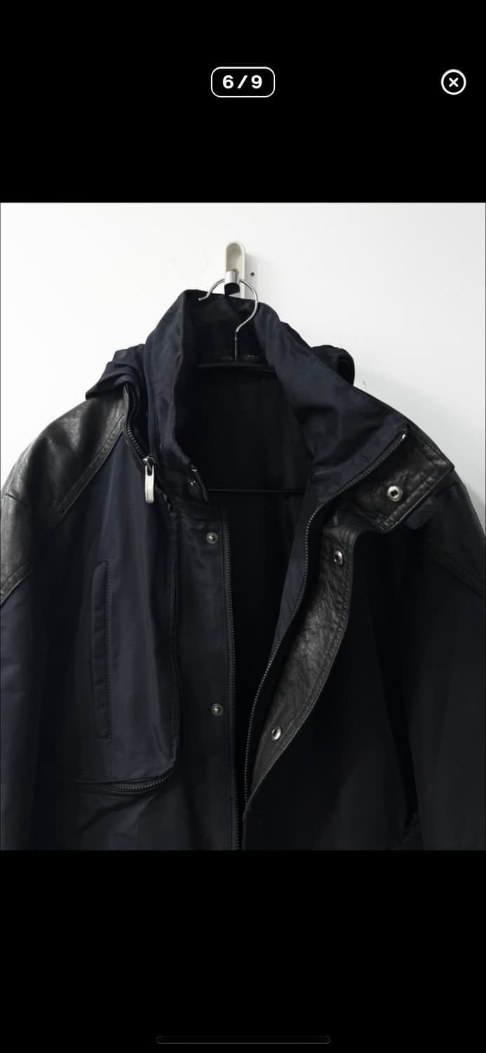 솔리드 옴므 바람막이 레더 레글런 자켓 상품이미지6