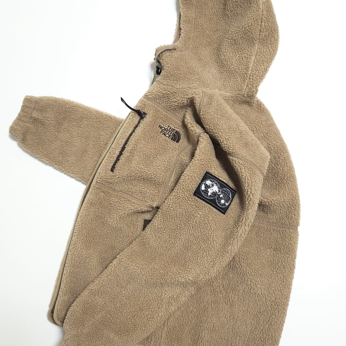 노스페이스 7SE 후디 플리스 집업 자켓 카멜 상품이미지3