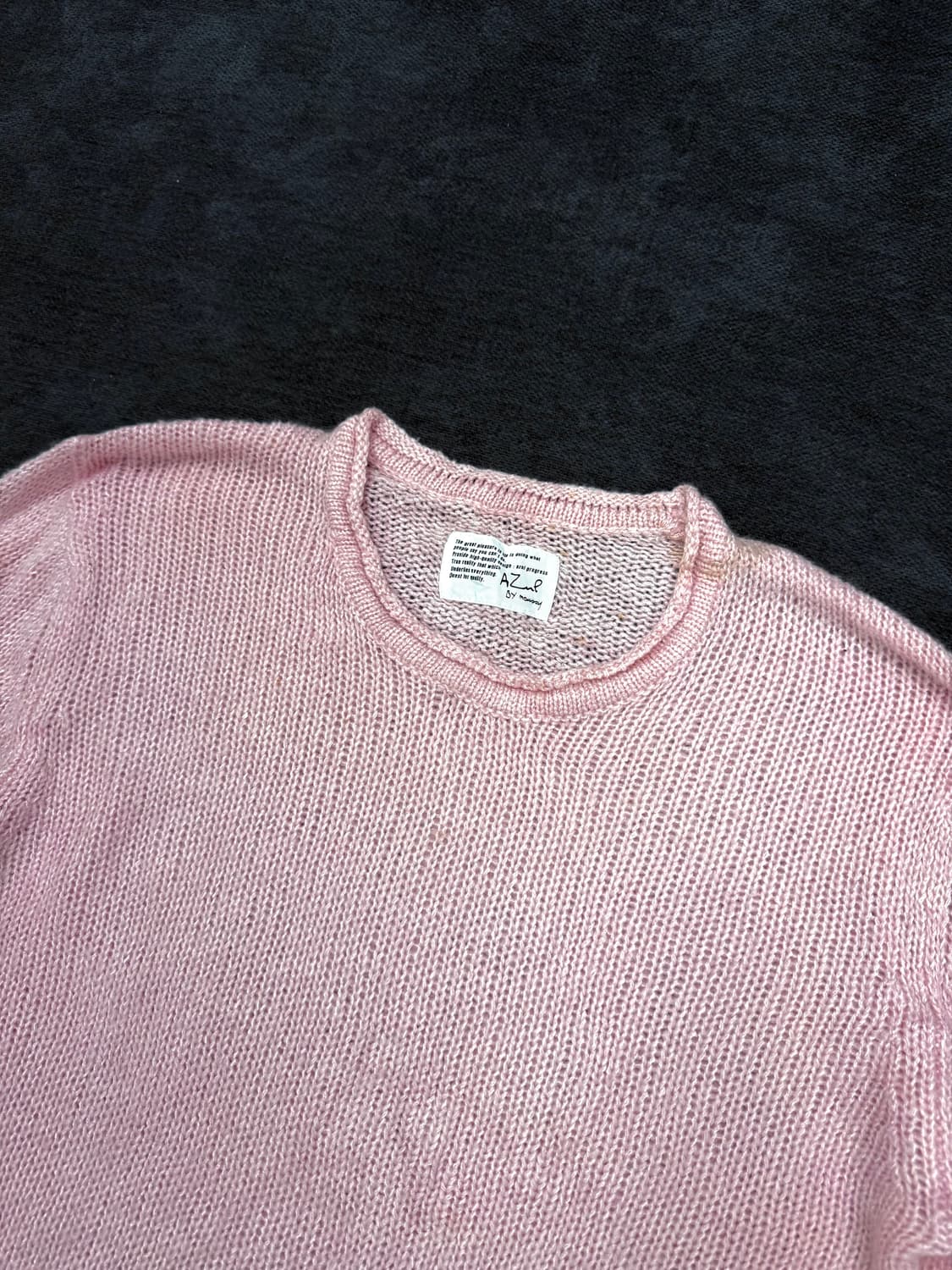 azul by moussy 핑크 니트 상품이미지2