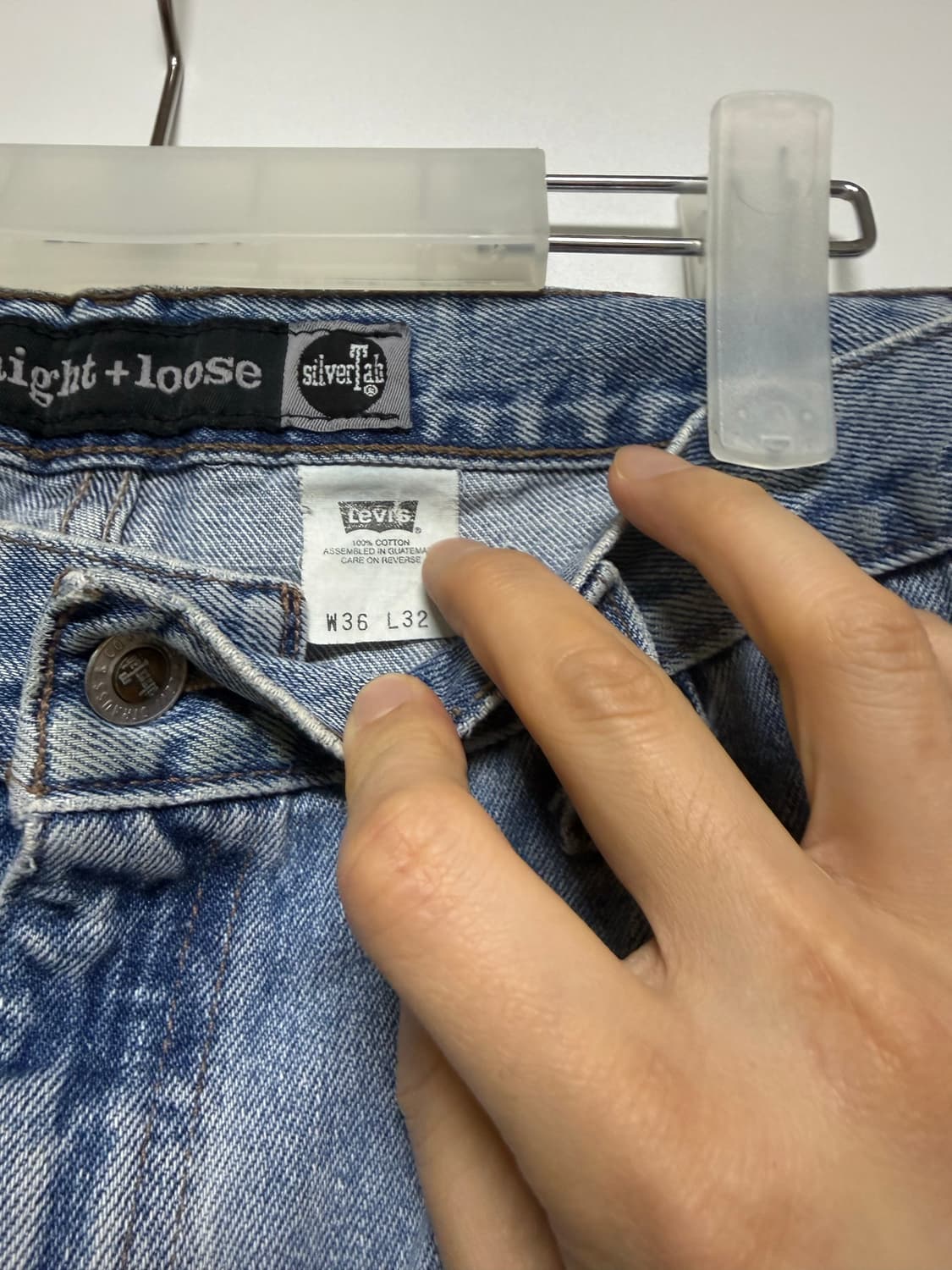 00s 리바이스 실버탭 루즈 스트레이트 (36x32) 상품이미지4