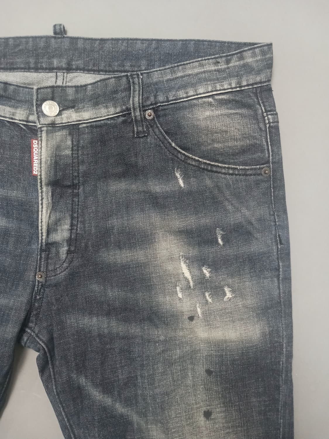 [36] 디스퀘어드2 디스워싱 슬림 블랙진 청바지 상품이미지4