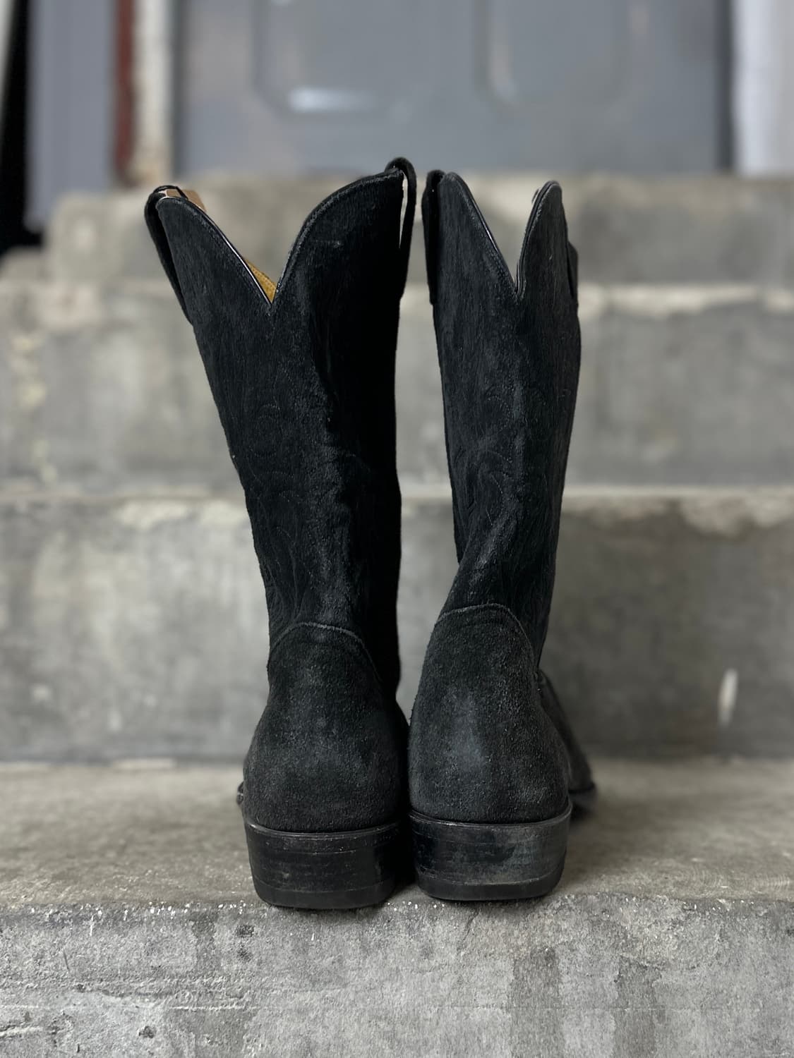 90's USA 토니라마 러프아웃 스웨이드 카우보이 웨스턴 부츠 상품이미지7