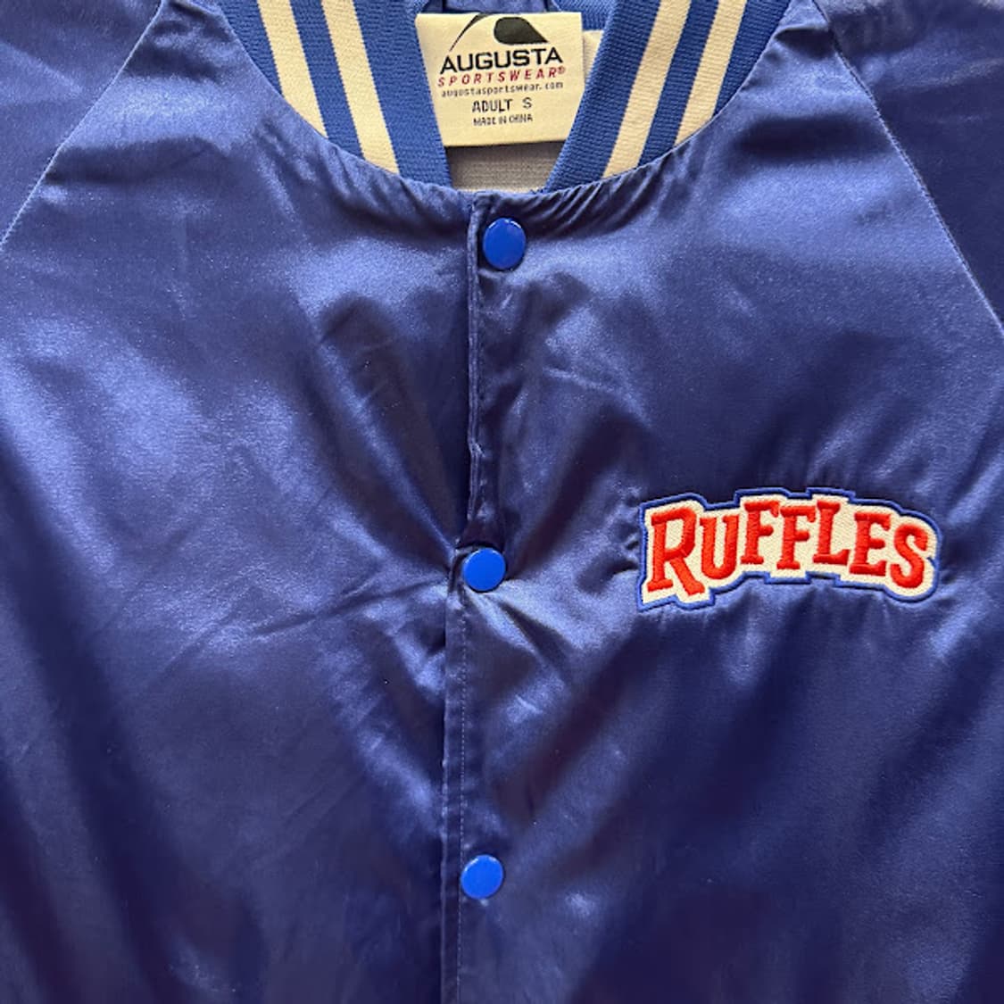 1990년대 빈티지 RUFFLES 감자칩 야구 잠바 상품이미지3
