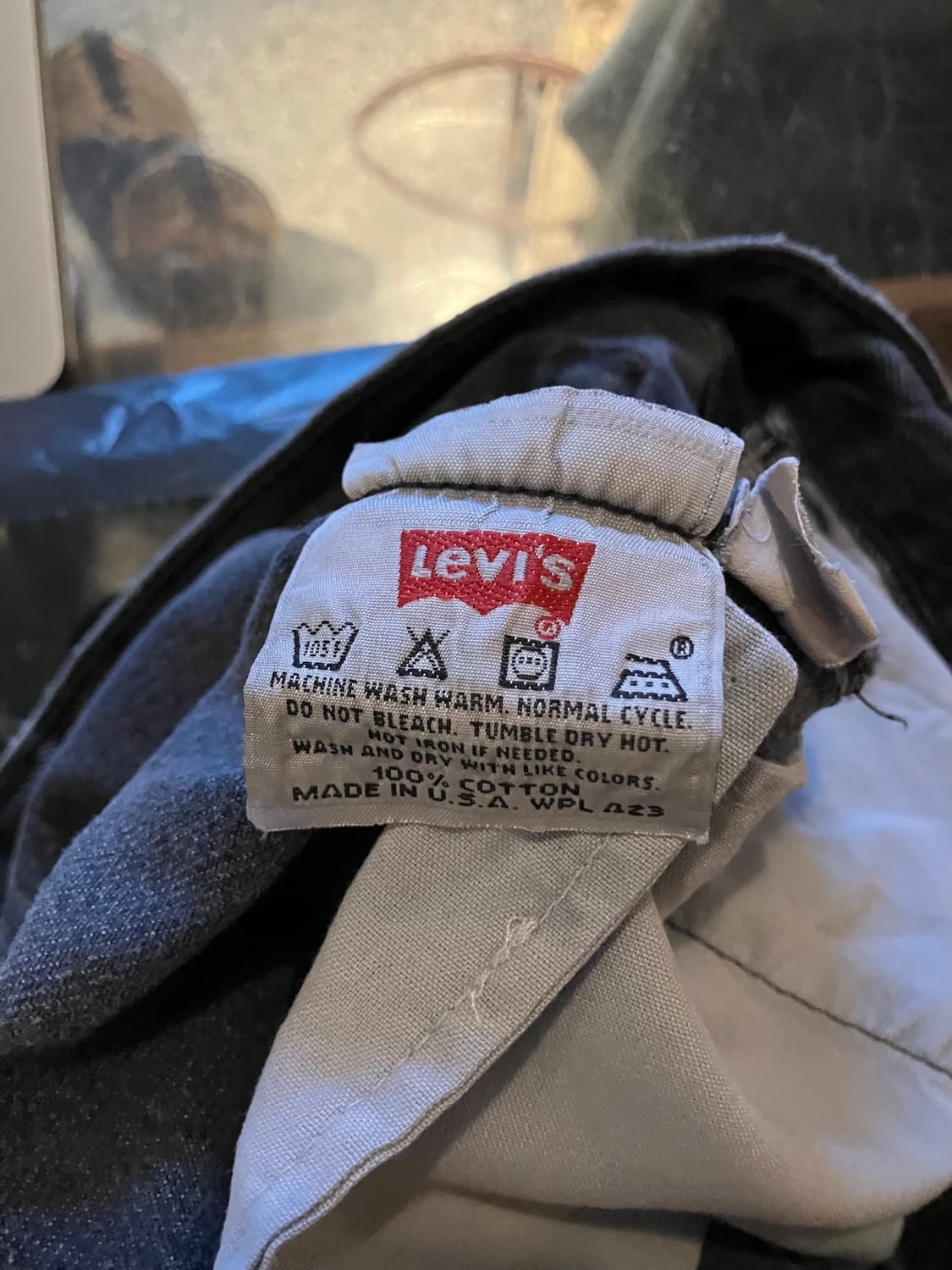 90s USA 빈티지 리바이스 501 0660 블랙진 흑청 데님 팬츠 상품이미지9
