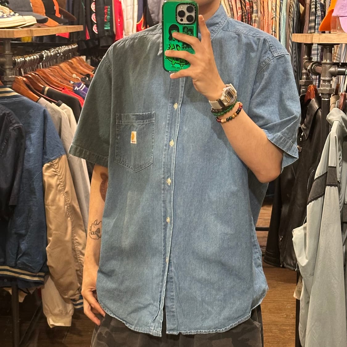 [HI] 칼하트 반팔 데님셔츠 상품이미지3