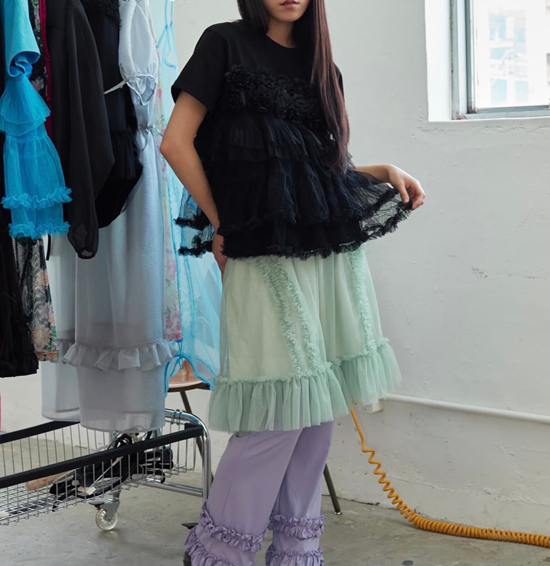 Saengin studios ruffle sha skirt 상품이미지2
