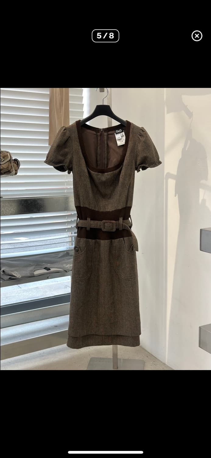 Dolce & Gabbana 울 글렌체크 원피스 상품이미지5