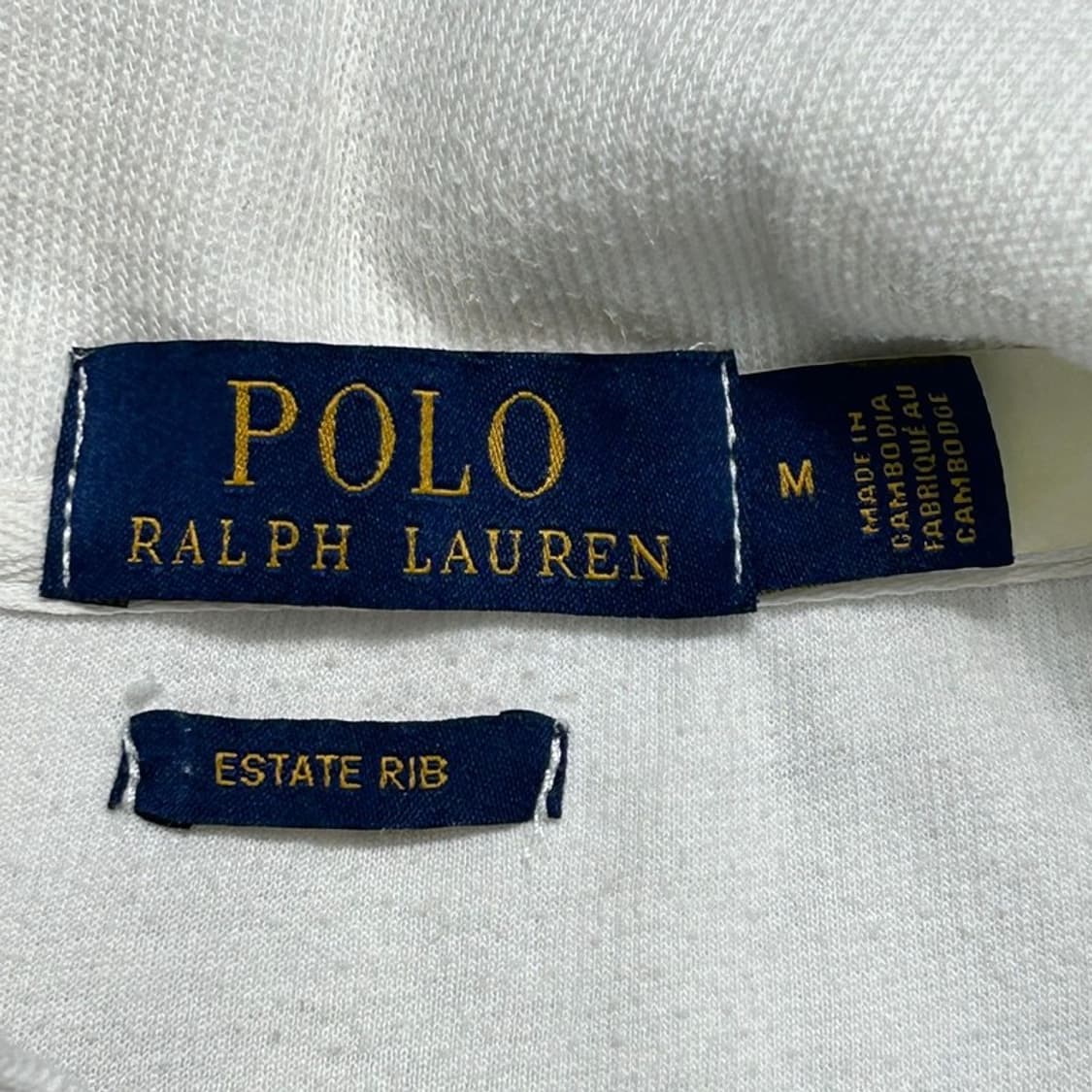 RALPH LAUREN 시그니처로고 하프집업 스웻셔츠 화이트 M 상품이미지5