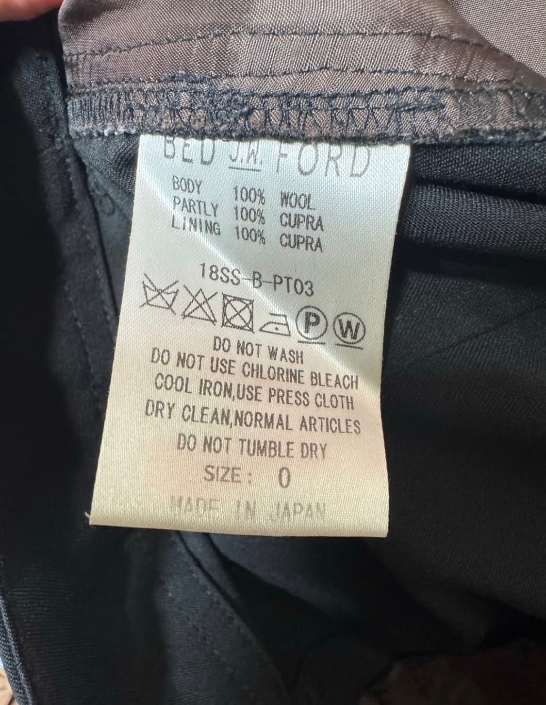 Bed J W Ford 18ss 커팅팬츠 상품이미지4