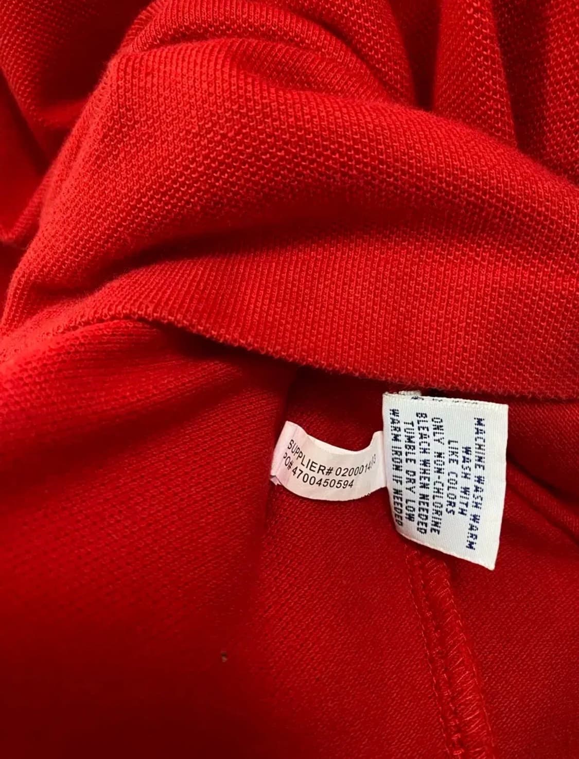 폴로 랄프로렌 레드 피케 반팔티 L 상품이미지5