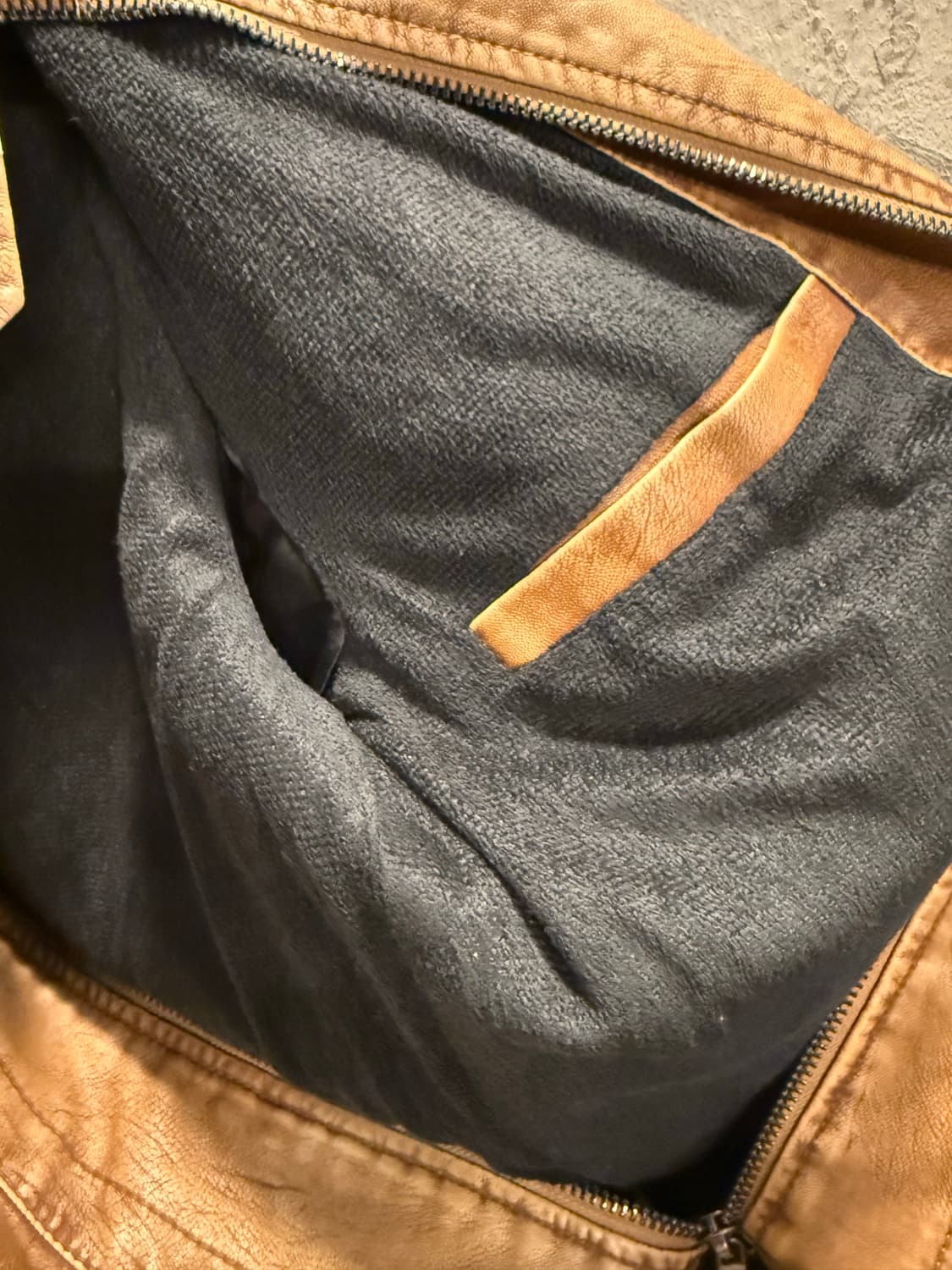 4XL 슈다로우 워싱 라이더 자켓 카멜 상품이미지9