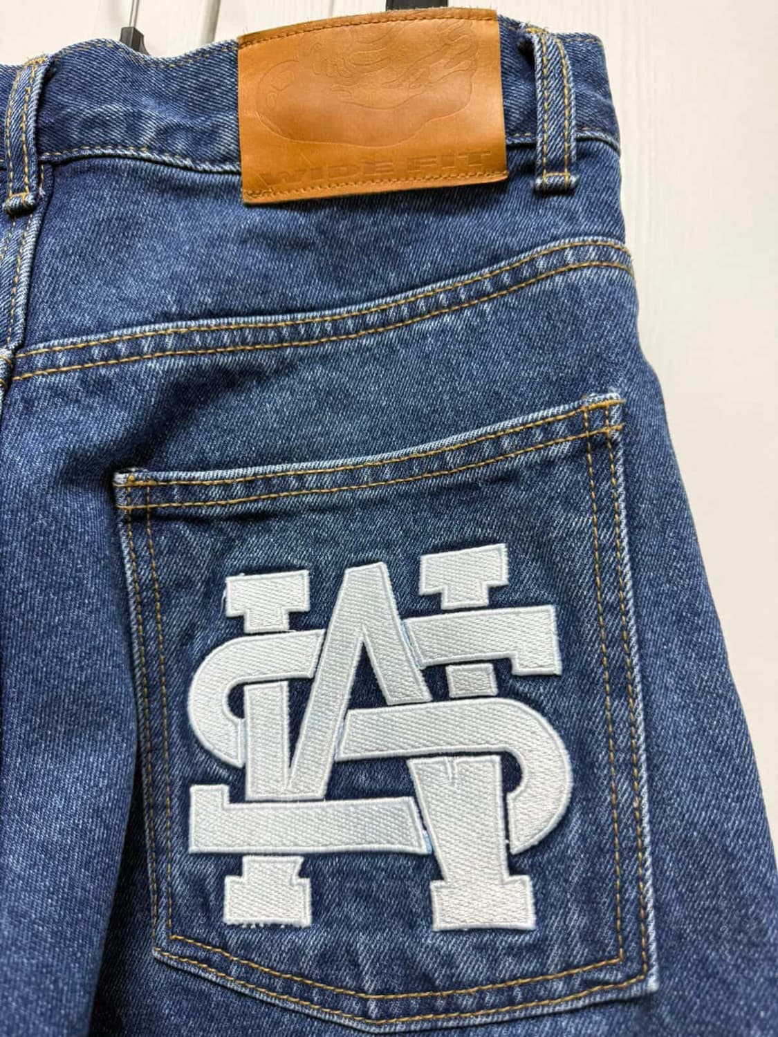 위캔더스 더블니 데님팬츠 상품이미지5