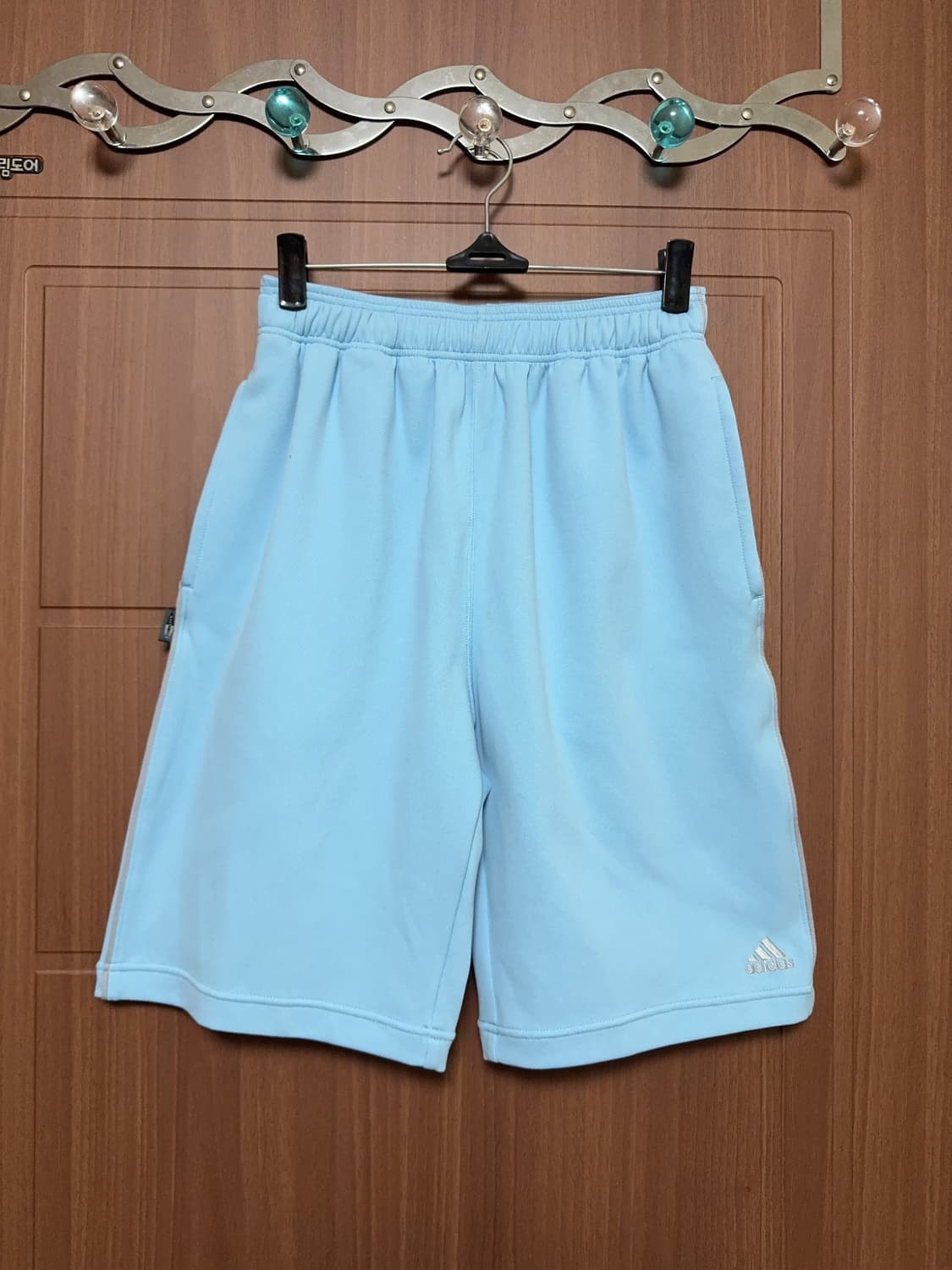 아디다스 빈티지 아노깔 서브컬쳐 스카이블루 스포츠 하프팬츠 상품이미지1