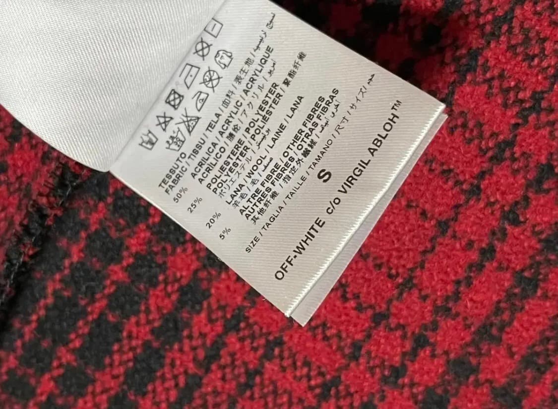 오프화이트 체크 셔츠 자켓 s 상품이미지5