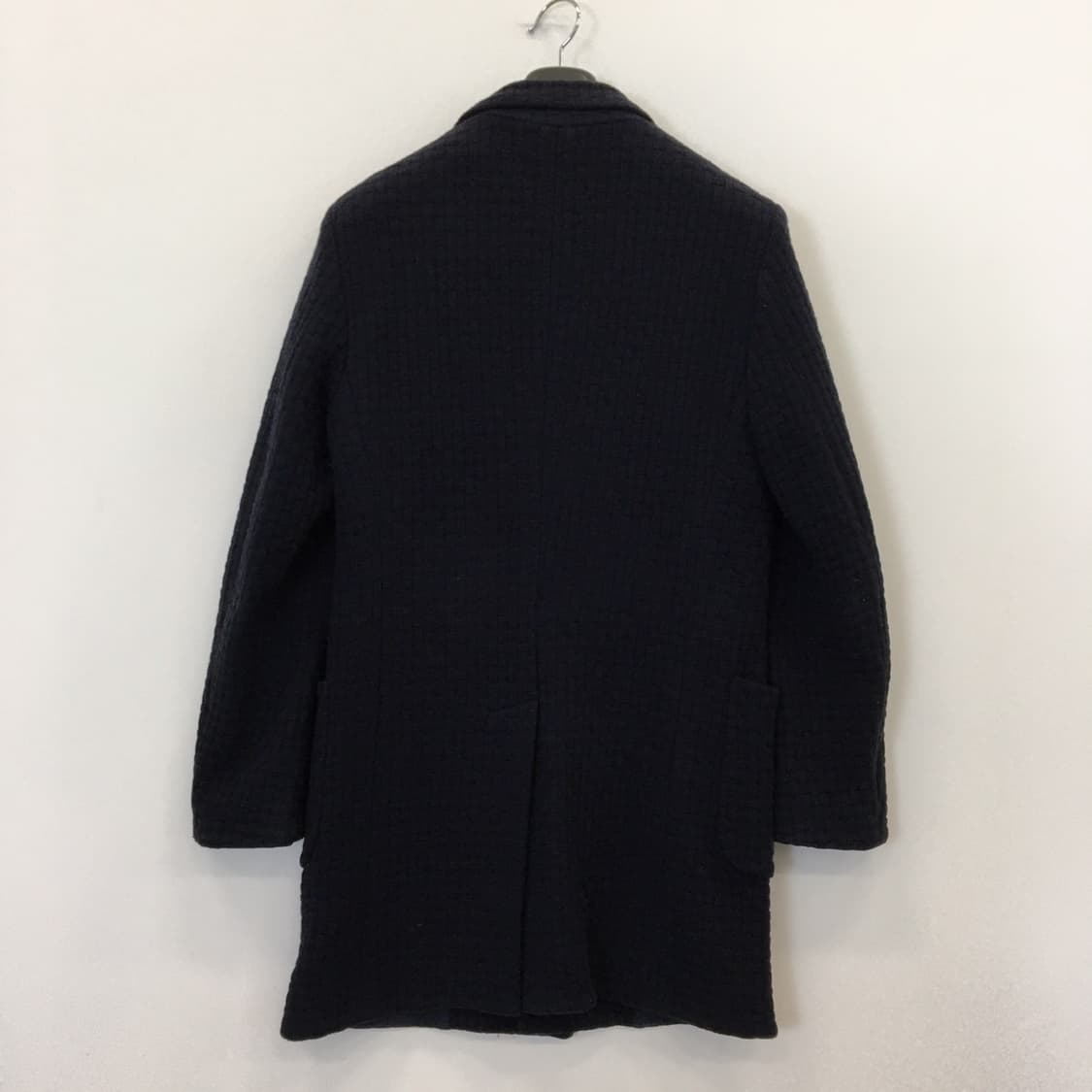 커스텀멜로우 짜임패턴 울 모직코트 90-슬림 95  상품이미지4