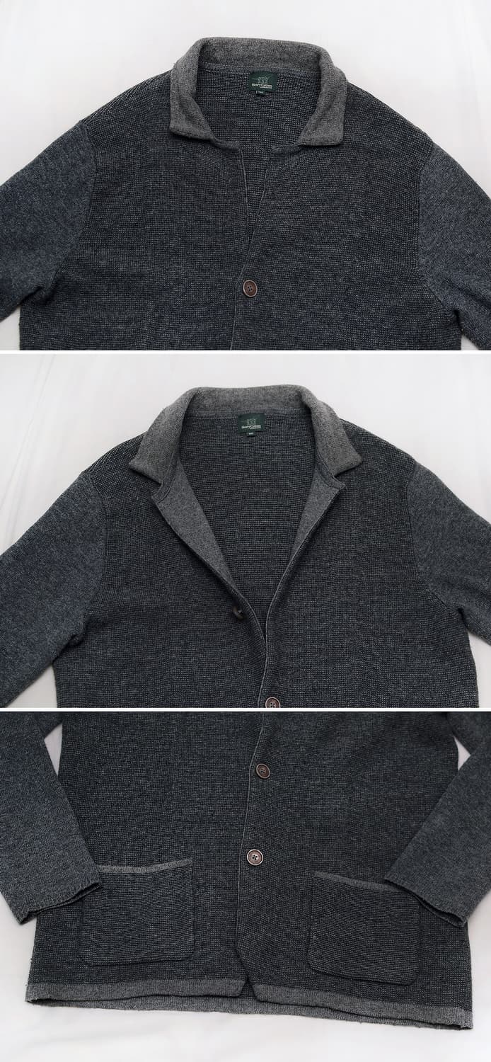 헨리코튼 버튼 클래식 홈스펀 울니트 가디건 자켓 (100-105) 상품이미지4