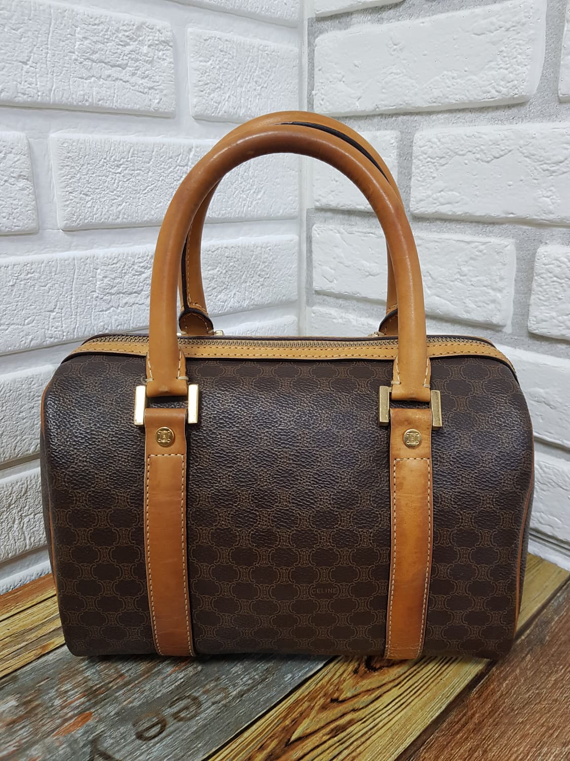 [정품] 셀린느 마카담 미니 보스턴백 브라운 상품이미지2