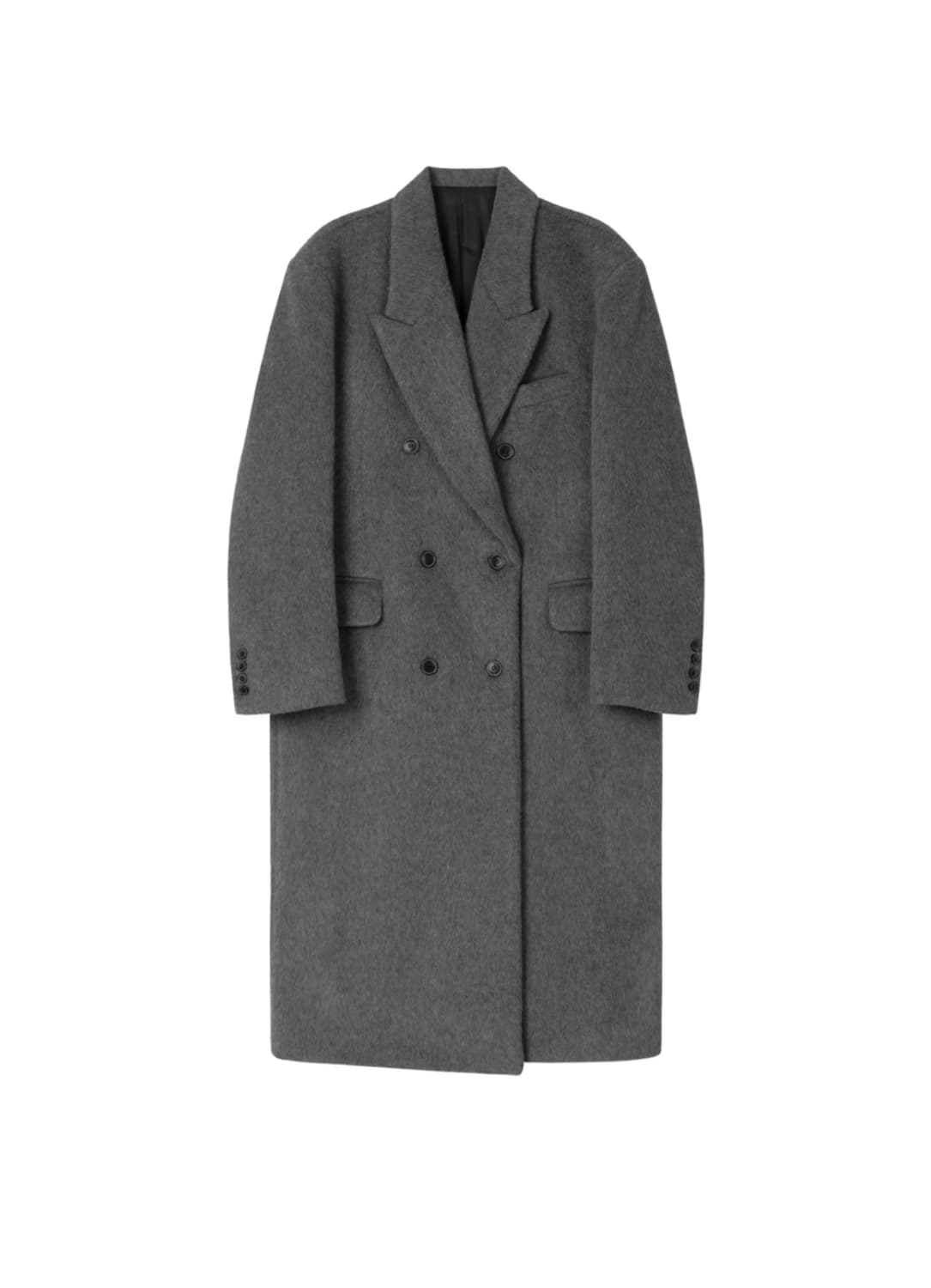 더오유 WOOL OVERSIZE LONG COAT (GREY) 상품이미지1